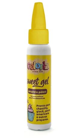 COLORIZ Corante Sweet Gel - Amarelo Polén...