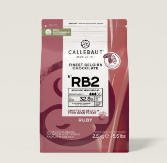 CALLEBAUT Choc Ruby RB2 32,8% Gotas 2,5kg