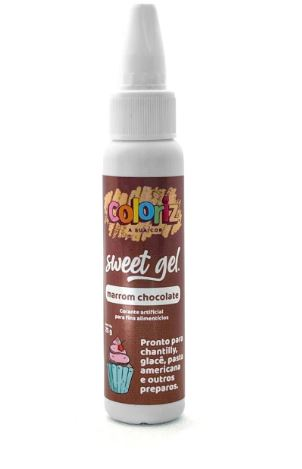 COLORIZ Corante Sweet Gel - Marrom Chocol...