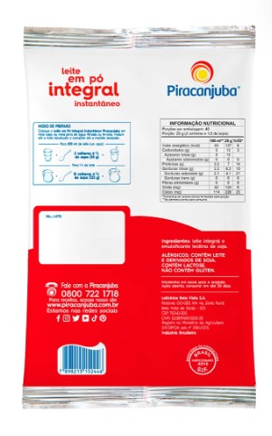PIRACANJUBA Leite Em Pó Integral Instantâ...