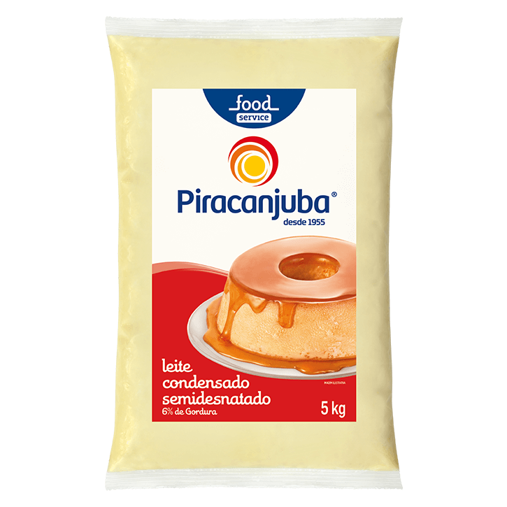 PIRACANJUBA Leite Condensado semi 6% BAG 5kg