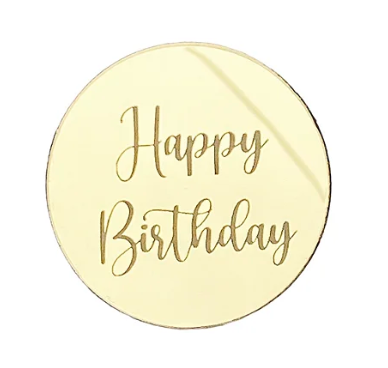 CRDZO Medalha Happy Birthday 8cm - 1und