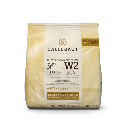 CALLEBAUT Choc Branco W2 28% Gotas 400g