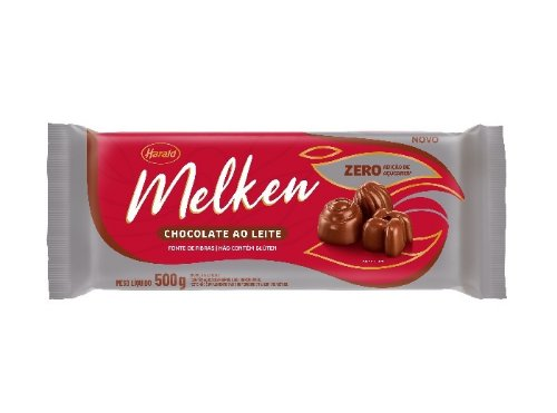 HAR MELKEN Choc ao Leite Zero barra 500g ...