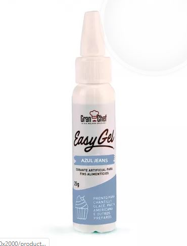 GRAN CHEF Corante Easy Gel - Azul Jeans 25g