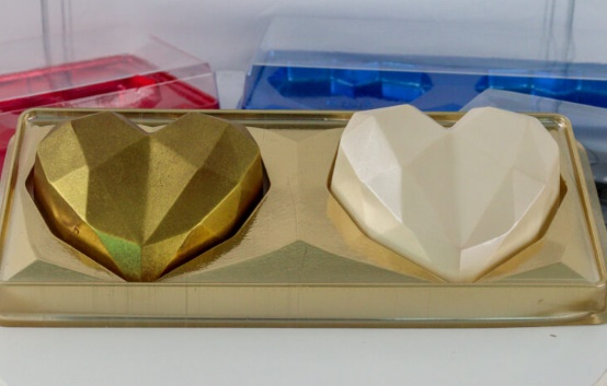 BWB140500 Caixa p/Coração Lapi. Dourado 2...