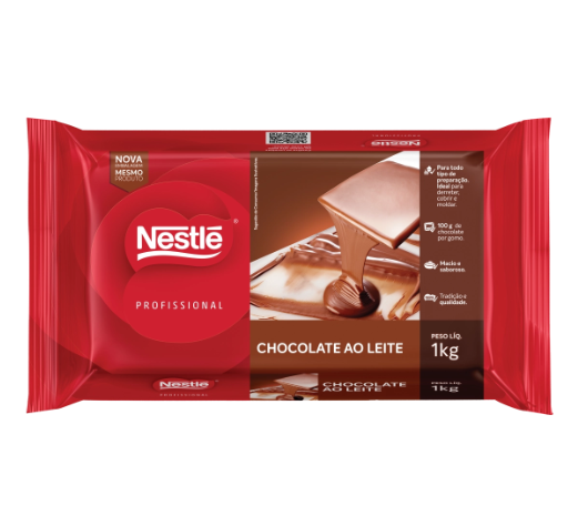 NESTLÉ Choc Ao Leite Barra - 1kg 