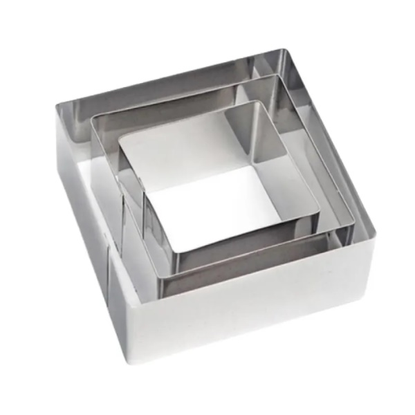 CONFEITUDO Jogo de Cortador Inox Quadrado...