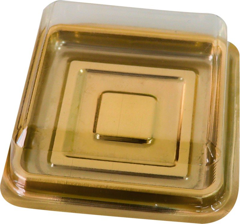 BWB142300 Caixa Pão De Mel Quadrado Doura...