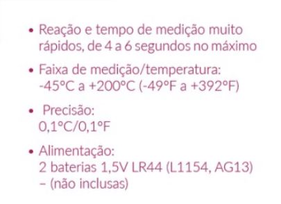 ALLONSY Termômetro Espeto Digital Aço Ino...