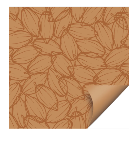 CROMUS Folha Double Face Choco Marrom 69x...