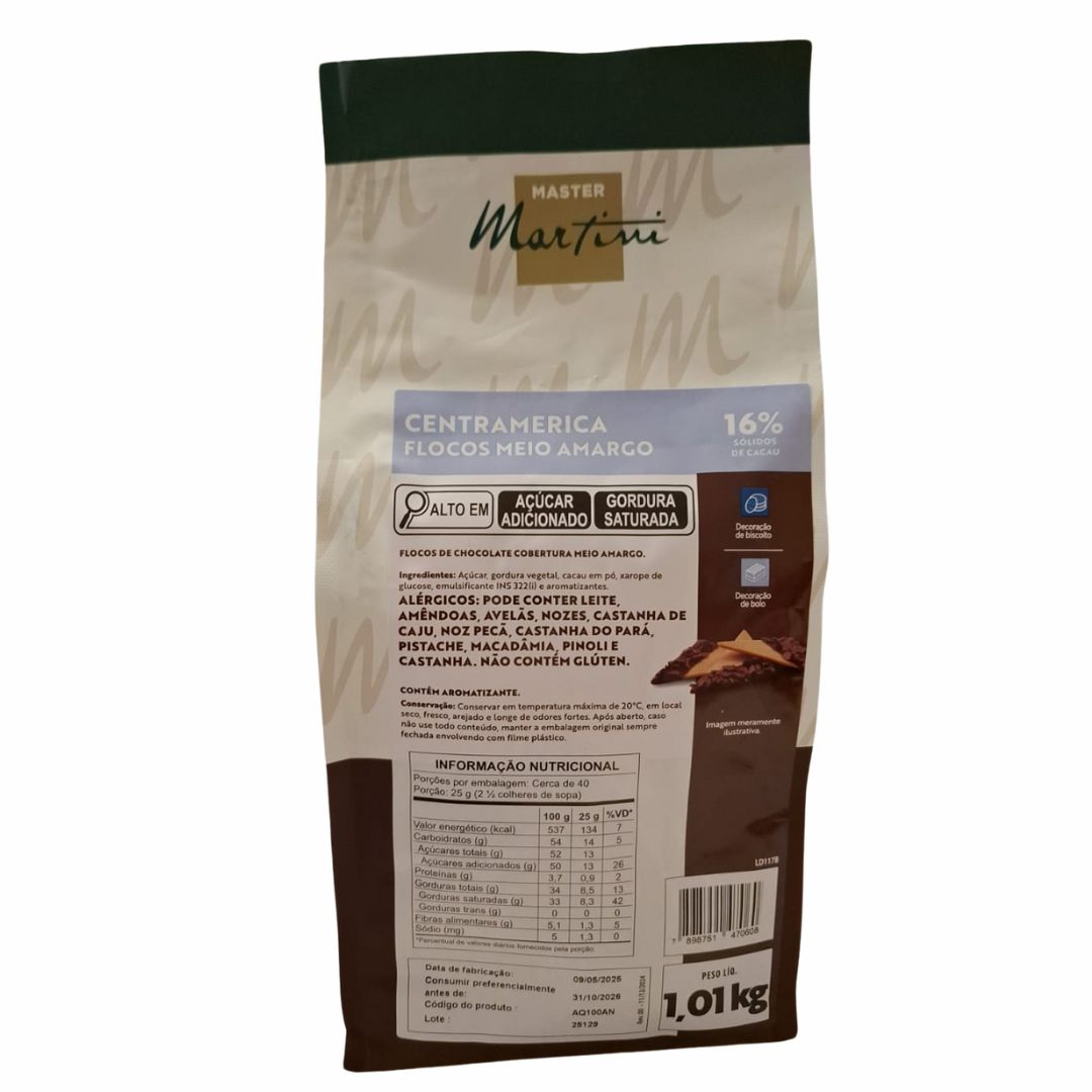 MASTER CENTRAMERICA Cob Flakes Meio Amarg...