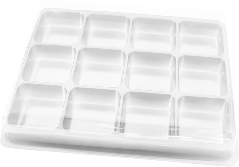 BWB14295 Caixa Bombom Quadrado 12cav Cris...