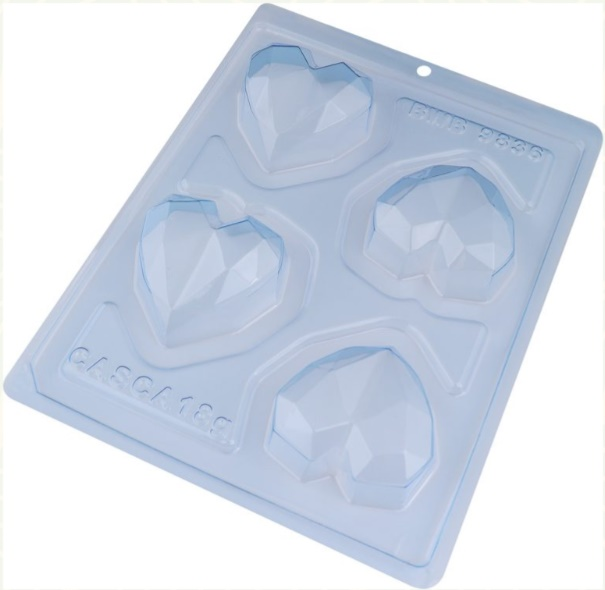 BWB 9836 Forma 3 Partes Coração Lapidado ...