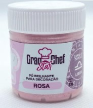 GRAN CHEF Star Pó Brilhante - Rosa Libra 3g