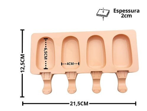 PRIME CHEF Forma Silicone Magnum Mini Ros...