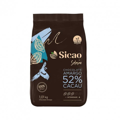 SICAO Choc meio amargo 52% Gotas 20kg SEL...