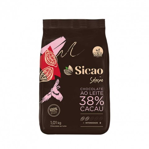 SICAO Choc Ao Leite 38% Gotas 1,01kg SELEÇÃO