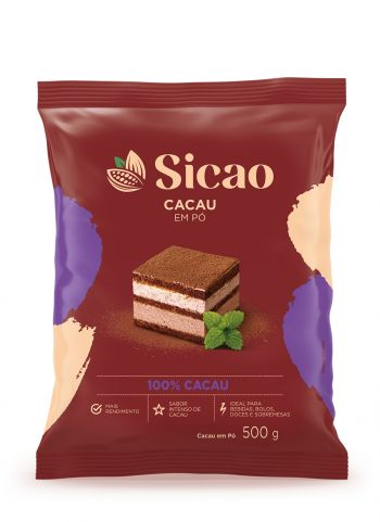 SICAO Cacau em Pó 100% 500g