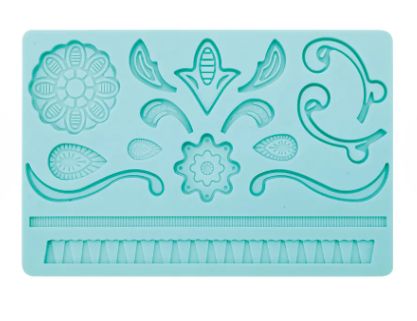 ALLONSY Molde Pasta Americana Renda Verde...