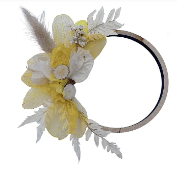 CRDZO Arranjo Flor  Amarela c/ Aro - 1un