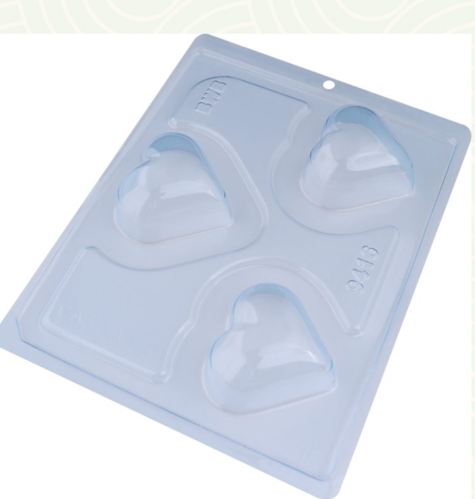 BWB 9416 Forma 3 Partes Coração Médio Lis...