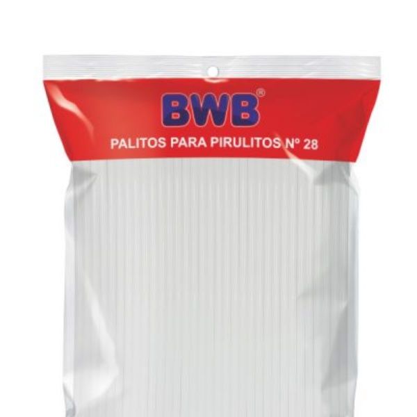 BWB 282 Palitos p/ Pirulito G Branco n°28...