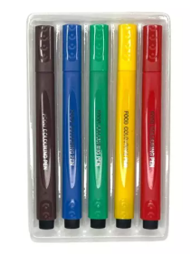 CONFEITUDO Caneta Culinária Colorida 5pçs