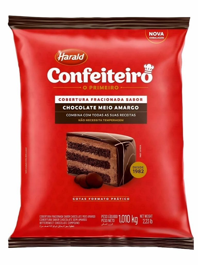 HAR CONFEITEIRO Cob Meio Amargo Gotas - 1...