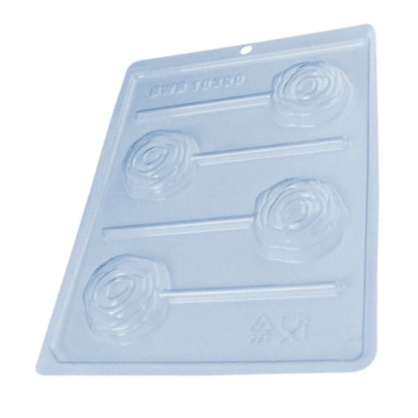 BWB 10390 Forma Simples Pirulito Rosa 4 C...