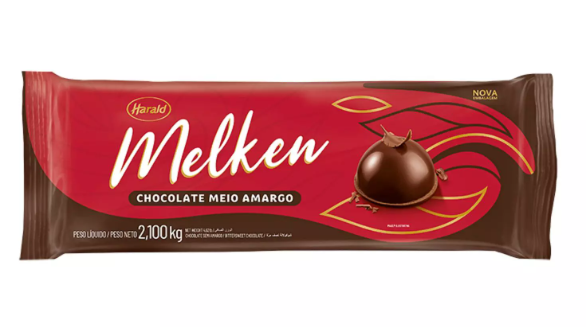 HAR MELKEN Choc Meio Amargo barra - 2,1kg...