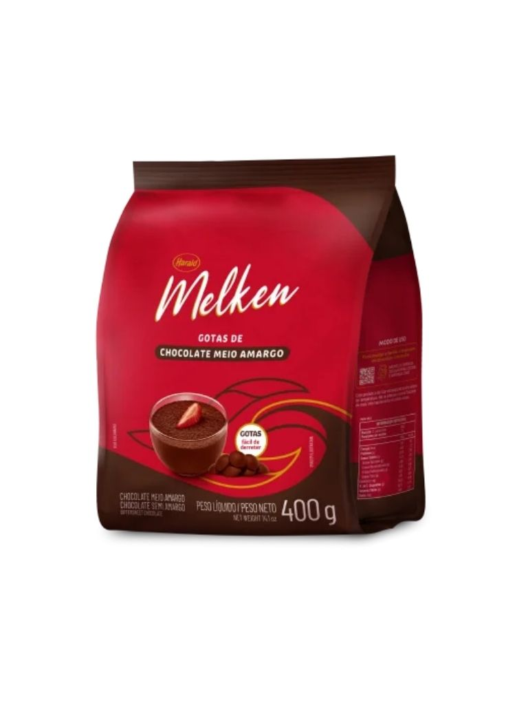 HAR MELKEN Choc Meio Amargo gotas 400g NOBRE