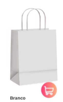 CROMUS Sacola Papel M Branco 1und