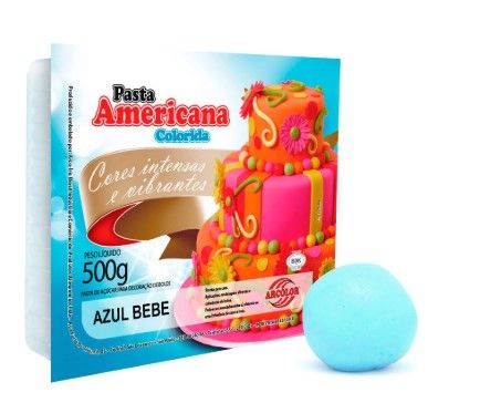 ARCOLOR Pasta Americana AZUL BEBÊ - 500g
