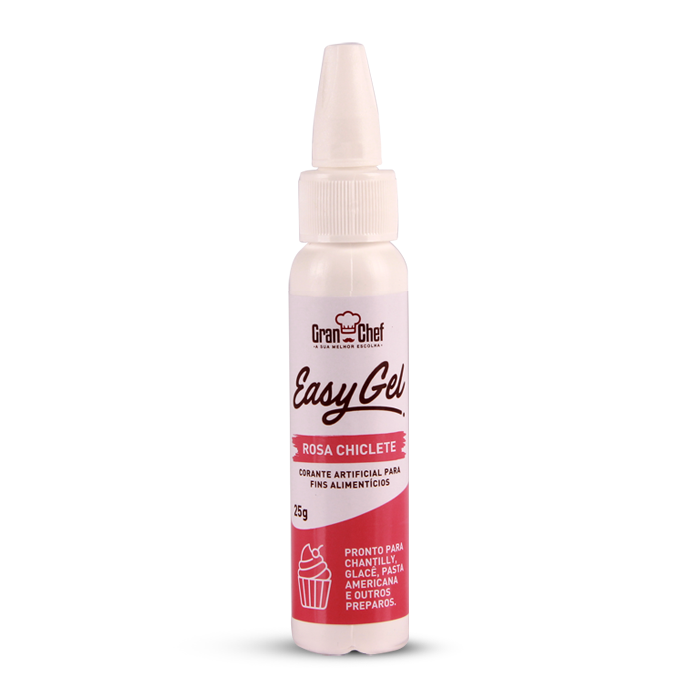 GRAN CHEF Corante Easy Gel - Rosa Chiclet...