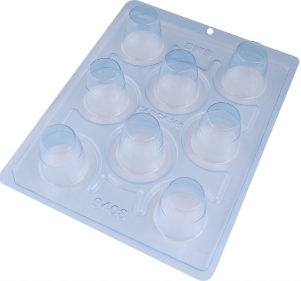 BWB 9408 Forma 3 Partes Copo Mousse 8 Cav.
