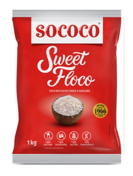 SOCOCO Coco Flocos Umido Adoçado Sweet - ...