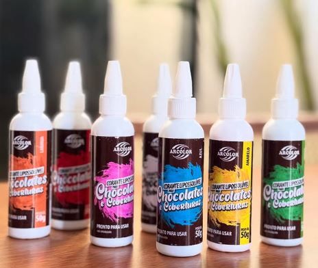 ARCOLOR Corante Lipo Gel Rosa 50g 1und