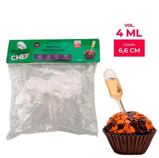 PRIME CHEF Ampola Cilindro 4ml - 50un