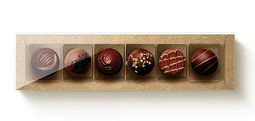 CROMUS Caixa Kraft Ret. c/ Tampa p/ 6 Doc...