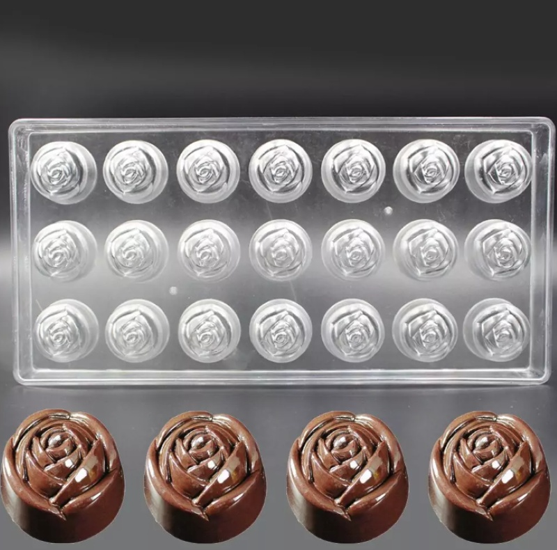 SILV Forma Policarbonato Bombom Rosas 21c...