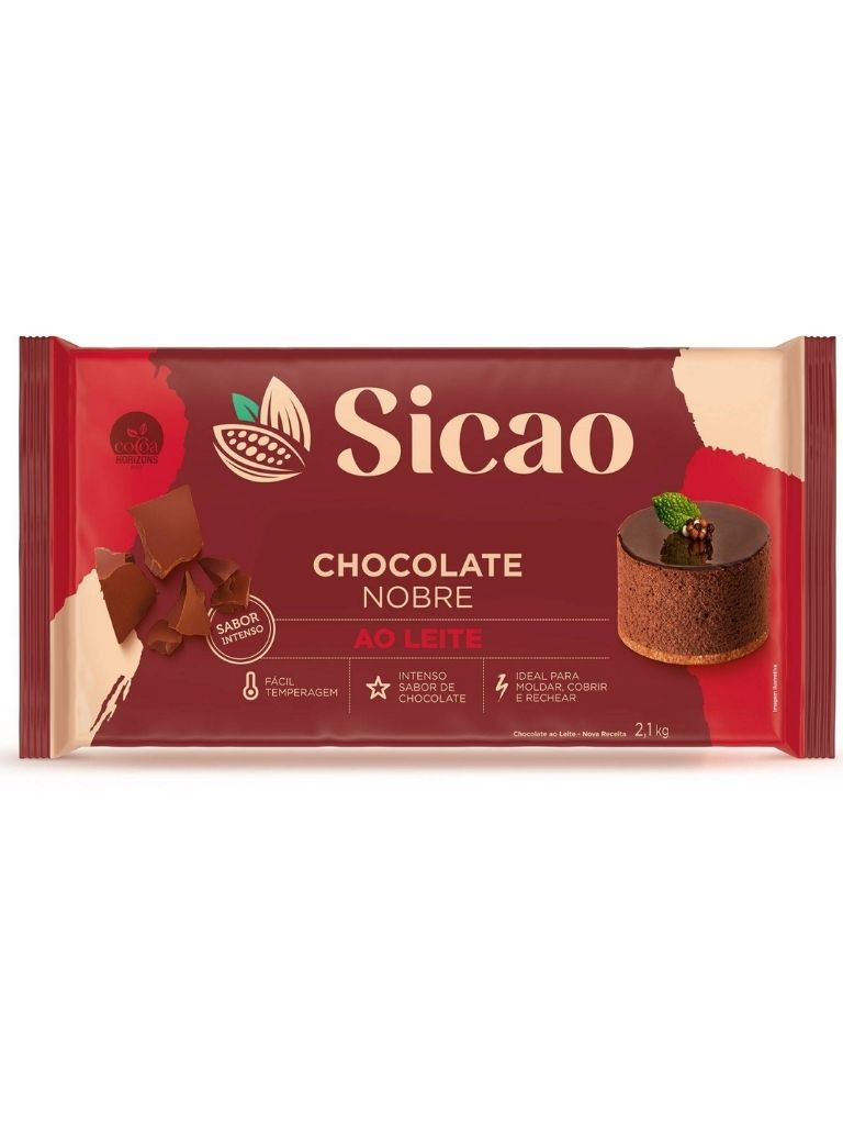 SICAO Choc ao Leite Barra 2,1kg NOBRE
