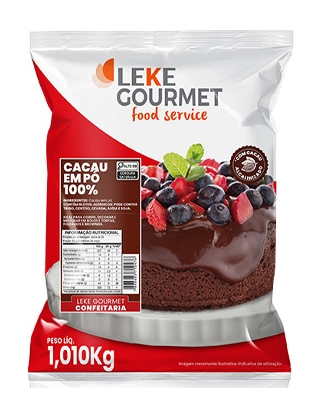 LEKE Cacau Em Pó 100% Alcalino 1,01kg