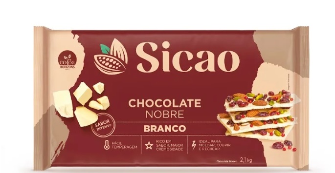 SICAO Choc Branco Barra 2,1kg NOBRE